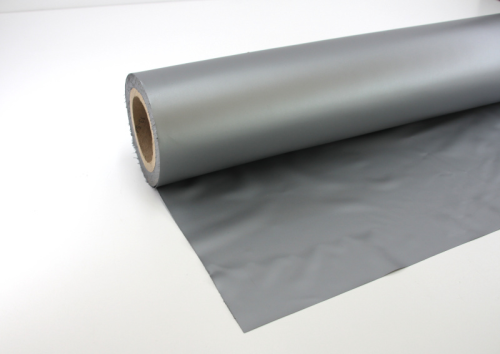Bespannung PVC silber 120cm breit Rolle